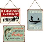 Wall Hanger Metal Fishing Mix/3 30x40cm