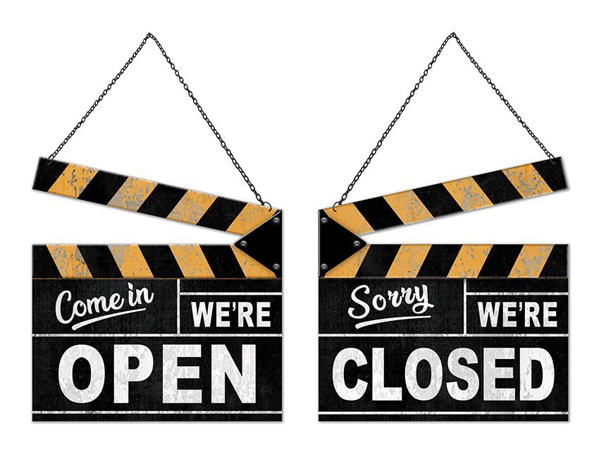 Wall Hanger Metal Open/Closed 26x27cm