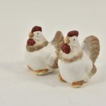 Kip en haan Barney keramiek 6cm