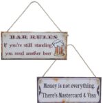 Wall Hanger Metal Bar/Money 30x13cm