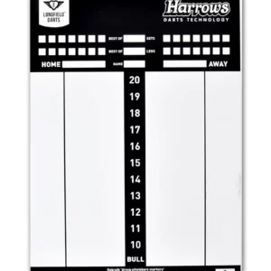 Longfield \ Harrows Scorebord voor darts, pvc, afm 45×30 cm / VPE 1/50
