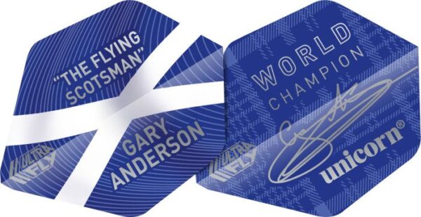 Unicorn UltraFly.75 Gary Anderson No.2 Standaard Flight Blauw