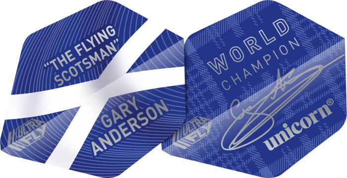 Unicorn UltraFly.75 Gary Anderson No.2 Standaard Flight Blauw