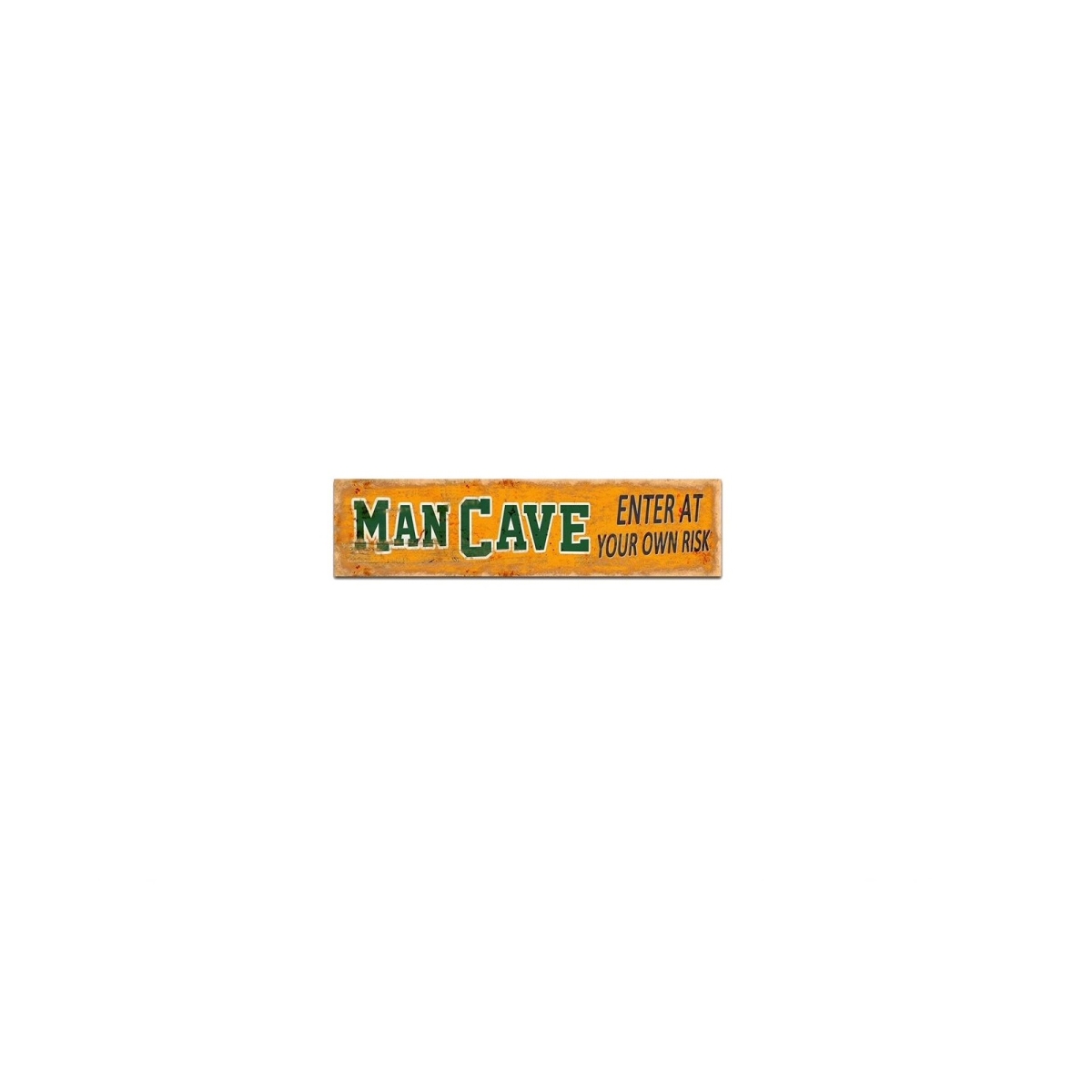 Wall Hanger Metal Mancave Enter At Your Own Risk 80x20cm