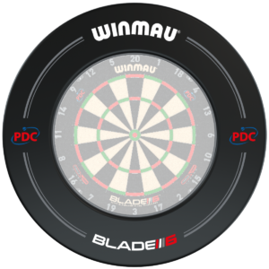 Winmau Dartboard Surround Printed Zwart