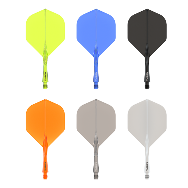 Winmau Fusion geïntegreerde Flights en Shaft