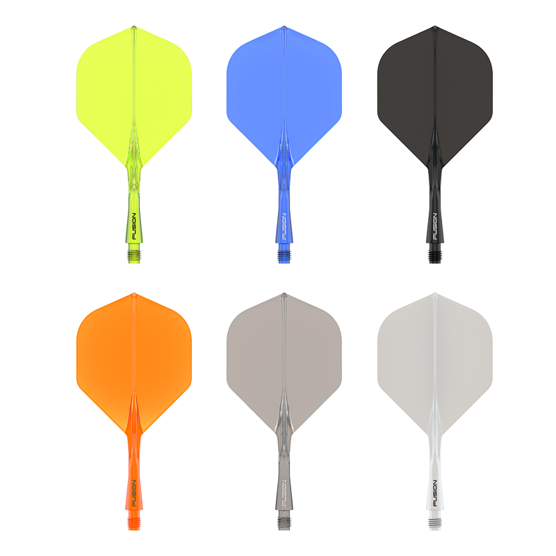 Winmau Fusion geïntegreerde Flights en Shaft