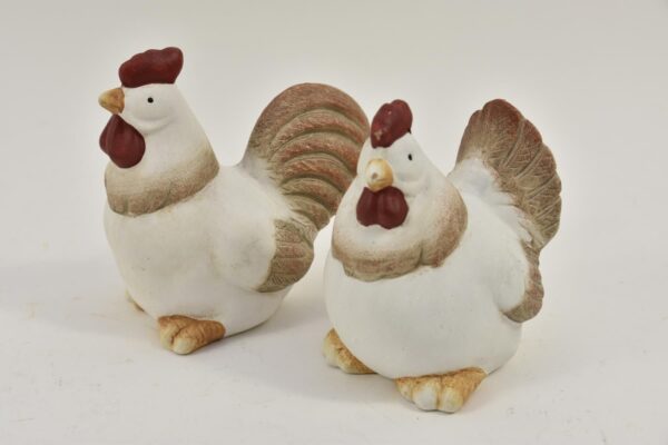 Kip en haan Barney keramiek 19x13x19 cm prijs per stuk