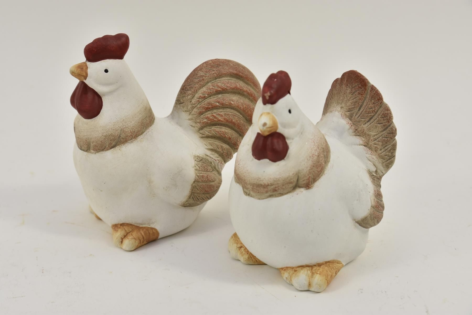 Kip en haan Barney keramiek 19x13x19 cm prijs per stuk