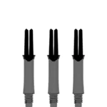 L-Style Straight Shell Lock Clear Black