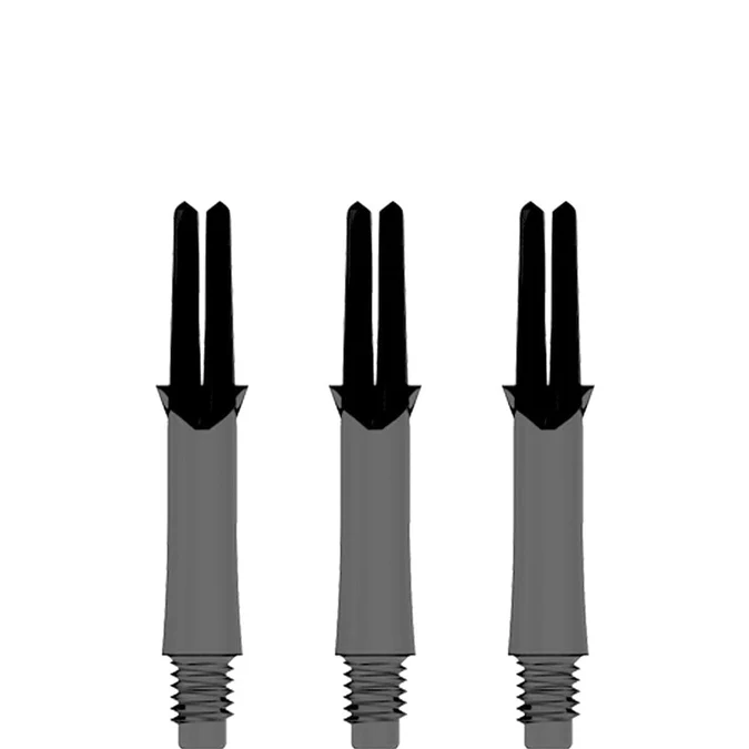 L-Style Straight Shell Lock Clear Black