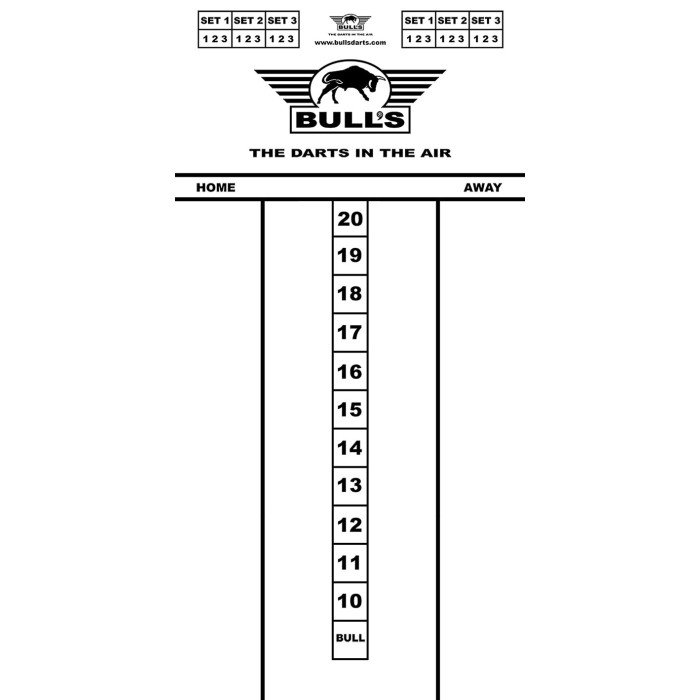 Bull's Scorebord 60x30