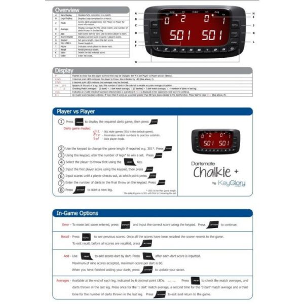 Key Glory Dartsmate Chalkie Plus