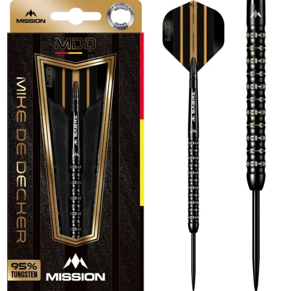 Mission Mike de Decker Black & Gold 95% Tungsten