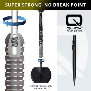 Harrows Dave "Chizzy" Chisnall V4 90% Tungsten Quick Point