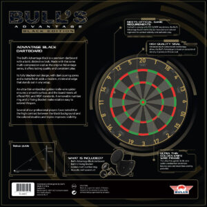 Bull's Advantage Black Dartboard