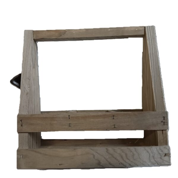 Crate w. handle and opener - 3 bottles 27x10x27 Antique