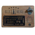 Fles Opener Beer Menu MDF Met Magneet 30 x 4 x 20cm
