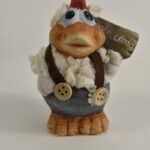 Kip Wolly Welkom Bordje 9 cm