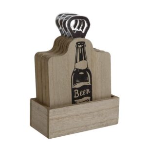 Onderzetter “Cheers” 11,5×5,5x4cm 4 Stuks