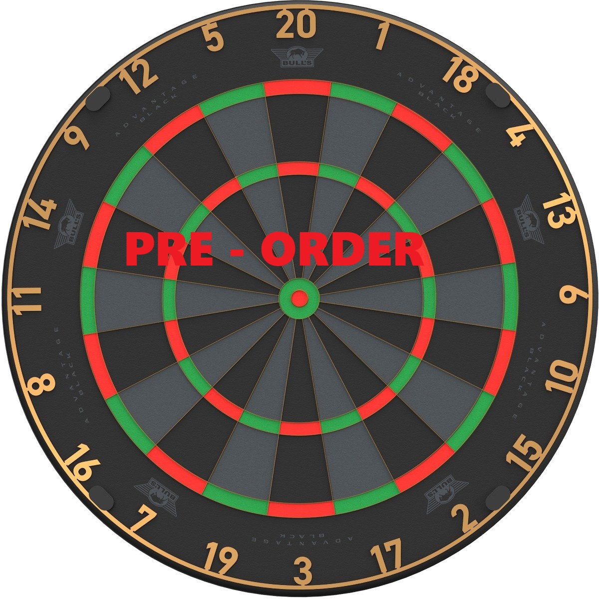 PRE - ORDER Bull's Advantage Black Dartboard PRE - ORDER