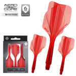 Harrows Solo geïntegreerde Flights en Shaft No.6 Red