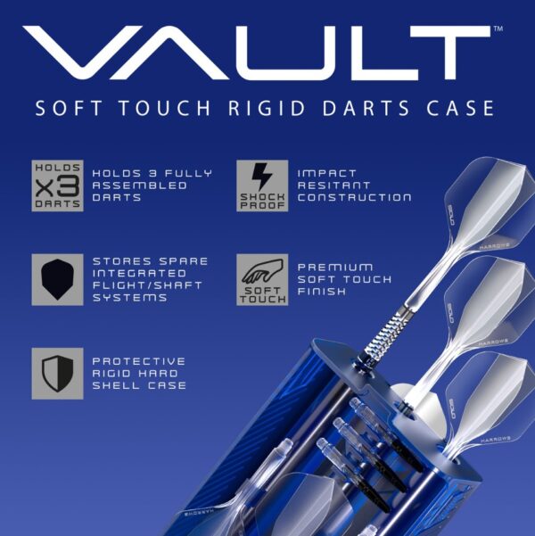 Harrows Vault Dart Case - Blauw