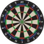 Mission Samurai 4 Dartboard - Professional Knife Wire White Spider