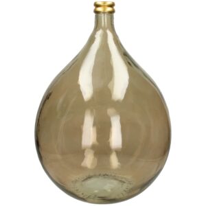 Vase Recycled Glass Brown 40x40x56cm