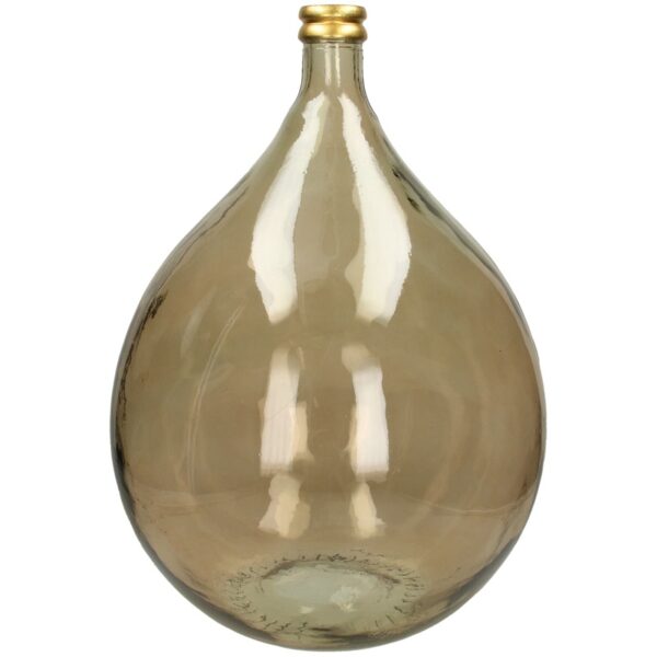 Vase Recycled Glass Brown 40x40x56cm