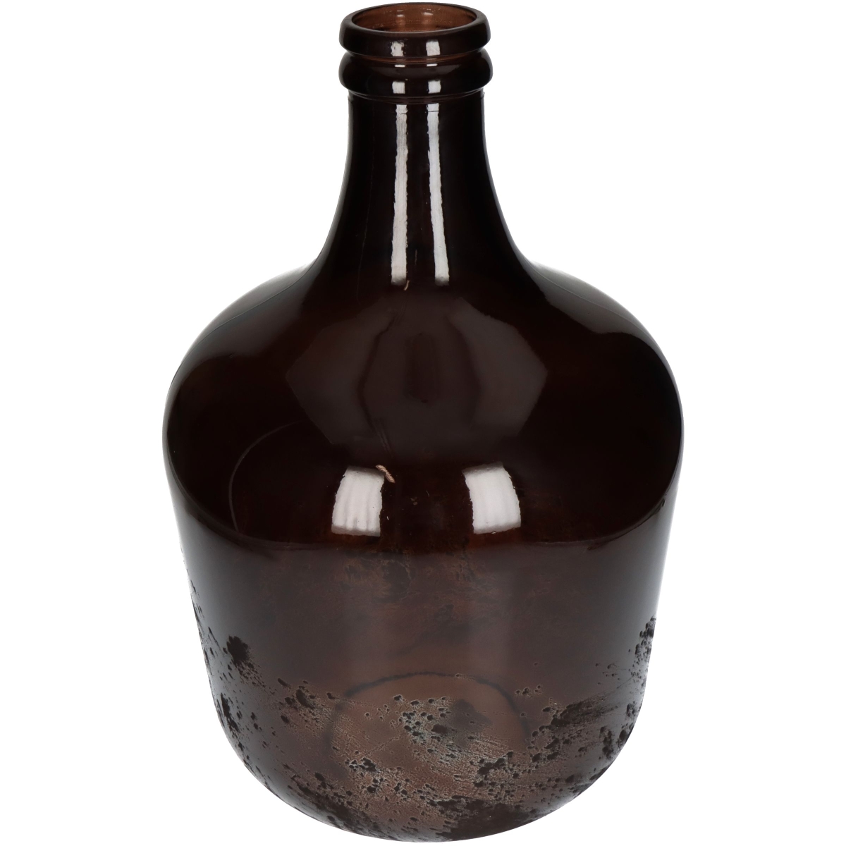 Vase Recycled Glass Brown A 27x27x42cm