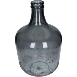 Vase Recycled Glass Grey 27x27x42cm