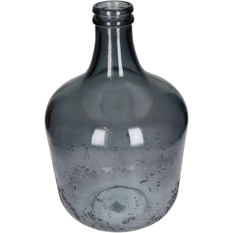 Vase Recycled Glass Grey 27x27x42cm