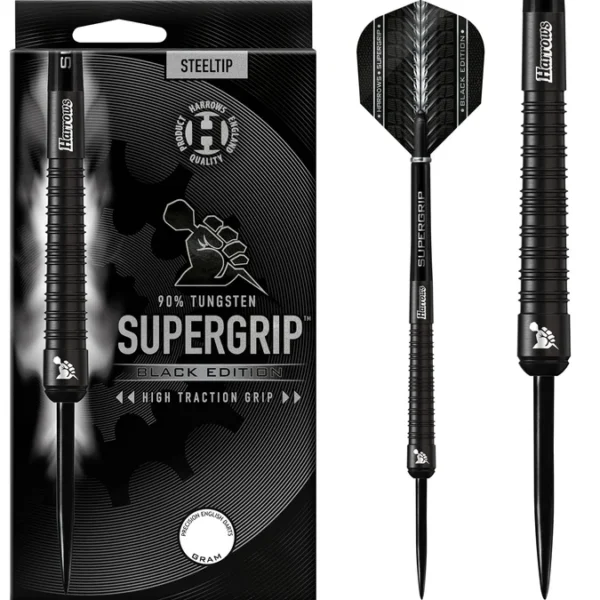 Harrows Supergrip Black Edition 90% Tungsten Harrows Supergrip Black Edition 90% Tungsten