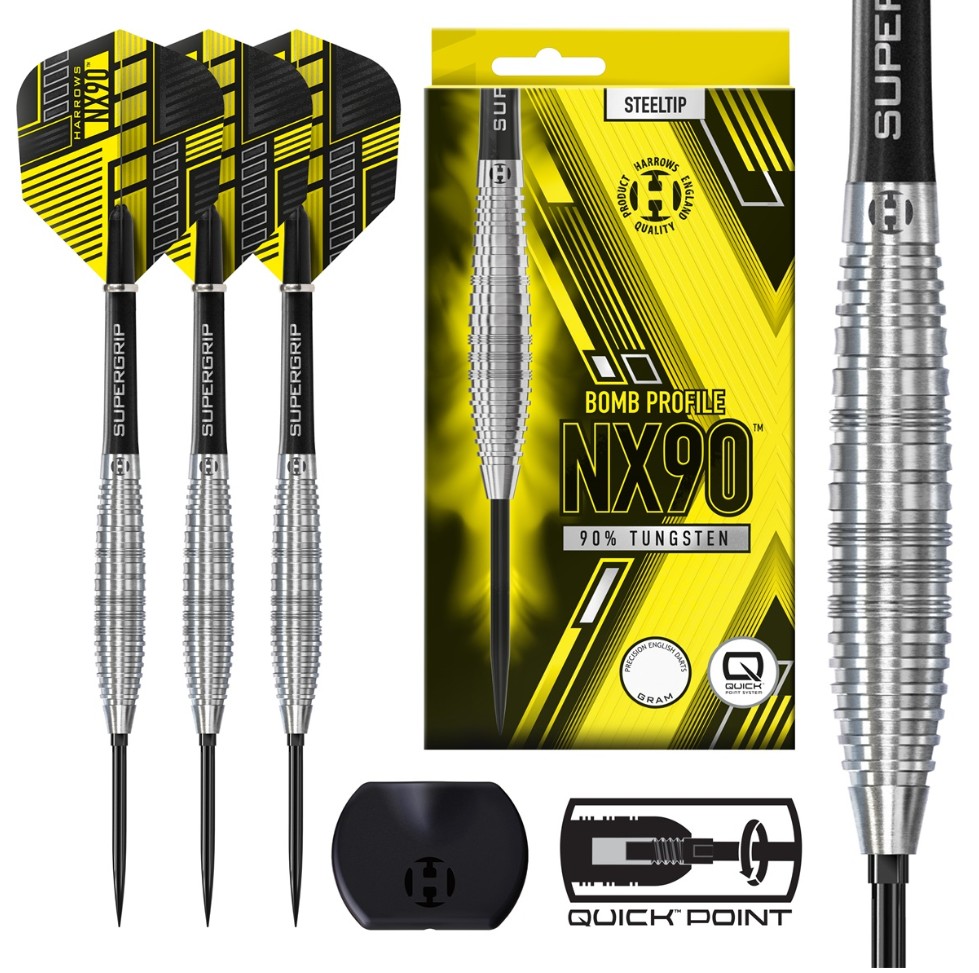 Harrows NX90 Bomb 90% tungsten Quick Point