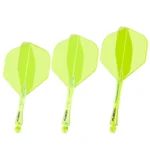 Winmau Fusion No2 geïntegreerde Flights en Shaft Geel