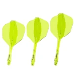Winmau Fusion No6 geïntegreerde Flights en Shaft Geel