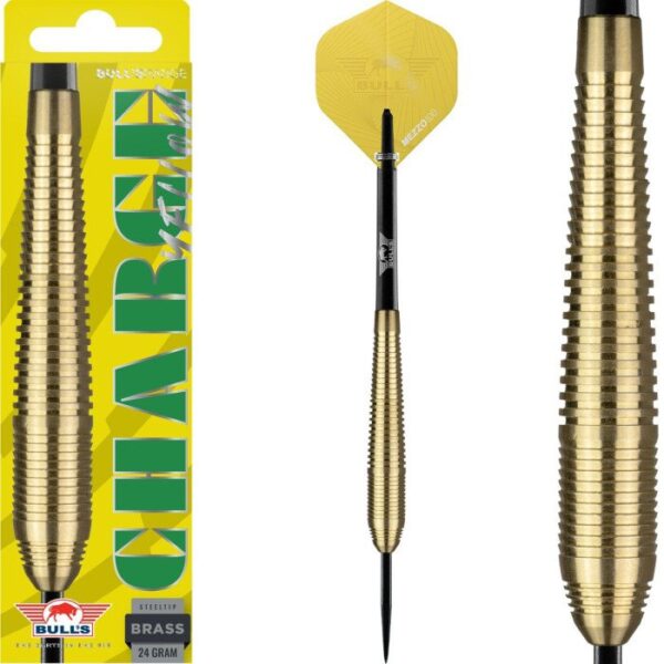 Bulls Charge Yellow Brass steeltip 24 gram Bulls Charge Yellow Brass steeltip 24 gram