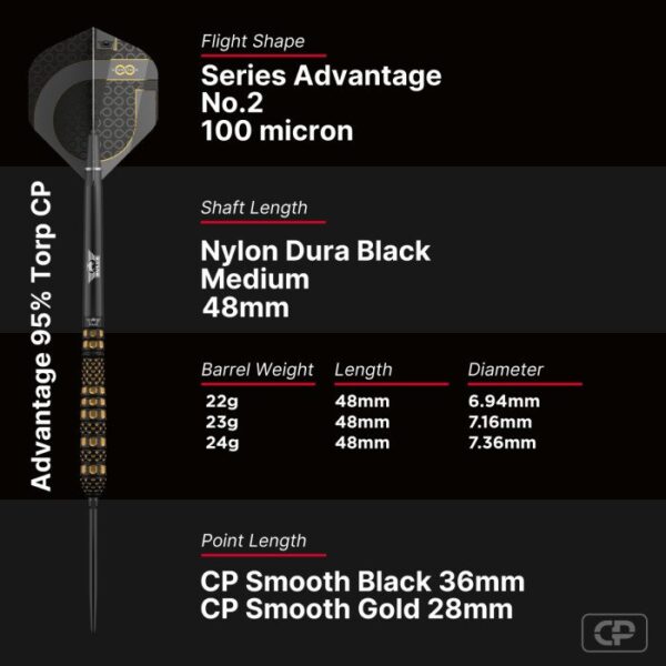 Bull's Advantage Torp CP 95% Tungsten